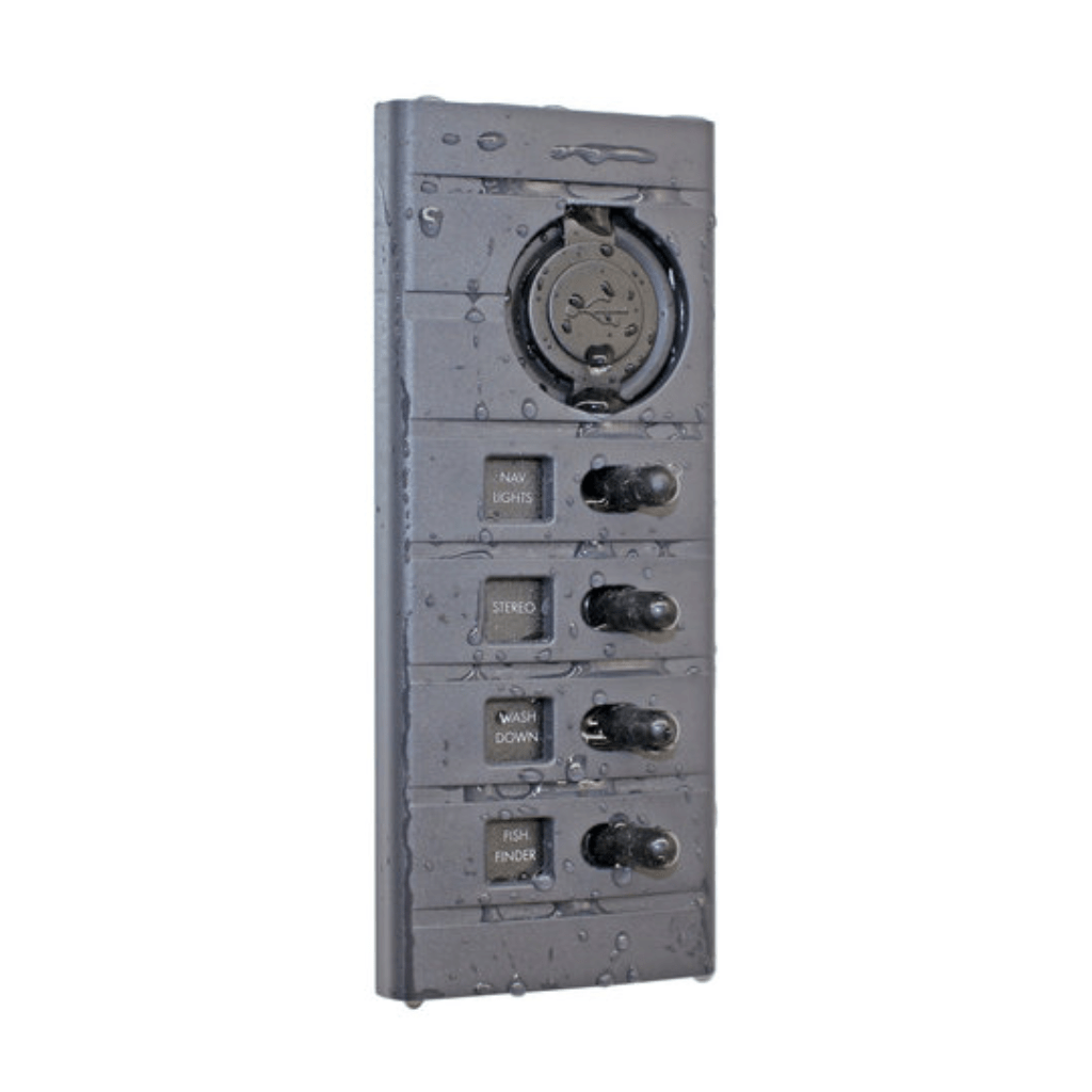 Connex Switch Panels - Fish City Hamilton - 4 Switch Panel Usb -